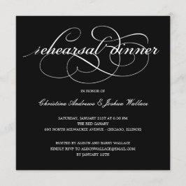 Verfijnde Uitnodiging van de Rehearsal van het Man