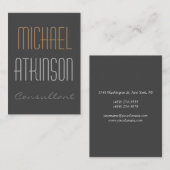 Verfijnde, veelgebruikte, unieke tekst visitekaartje (Voorkant / Achterkant)