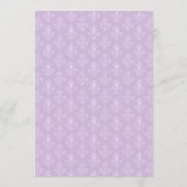 Verfijnde Victoriaanse Klassieke Script Violet Menu (Achterkant)