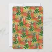 Verfijnde vogel van de Paradise Folie Bridal Kaart (Achterkant)