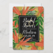 Verfijnde vogel van de Paradise Folie Bridal Kaart (Voorkant)