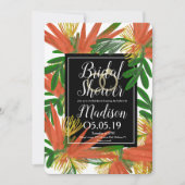 Verfijnde vogel van de Paradise Ring Bridal Kaart (Voorkant)