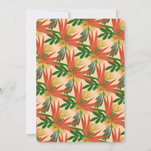 Verfijnde vogel van de Tropische Bridal van het Pa Kaart (Achterkant)