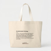 Verfijnde vuiltas grote tote bag (Voorkant)
