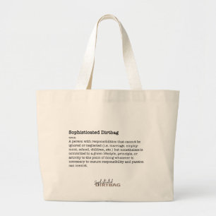 Verfijnde vuiltas grote tote bag