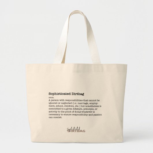 Verfijnde vuiltas grote tote bag (Voorkant)