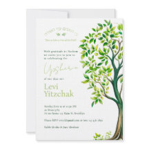 Verfijnde waterverf boom Upsherin Upshernish