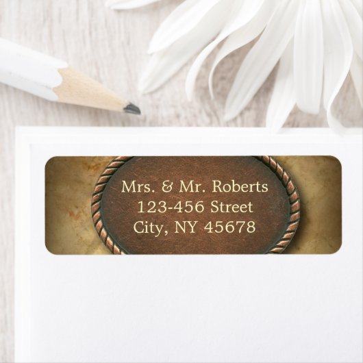 Verfijnde  western land bruiloft etiket (Insitu)