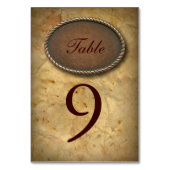 Verfijnde  western land bruiloft kaart (Achterkant)