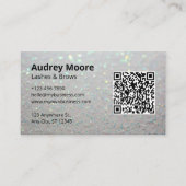 Verfijnde wimper visitekaartje (Voorkant)