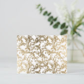 Verfijnde witte bruine vlek briefkaart (Staand voorkant)