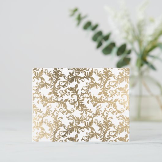 Verfijnde witte bruine vlek briefkaart (Staand voorkant)