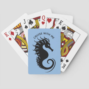 Verfijnde Zee Paard Cruise Vakantiekaarten Pokerkaarten