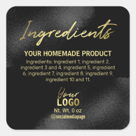 Verfijnde zwarte en gouden etiketten