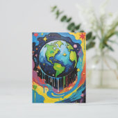 verfinfuus van Planet Earth Briefkaart (Staand voorkant)