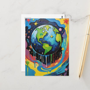 verfinfuus van Planet Earth Briefkaart