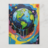 verfinfuus van Planet Earth Briefkaart (Voorkant)