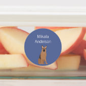 Verfkeurmerk van herdershond labels (Aangebracht)