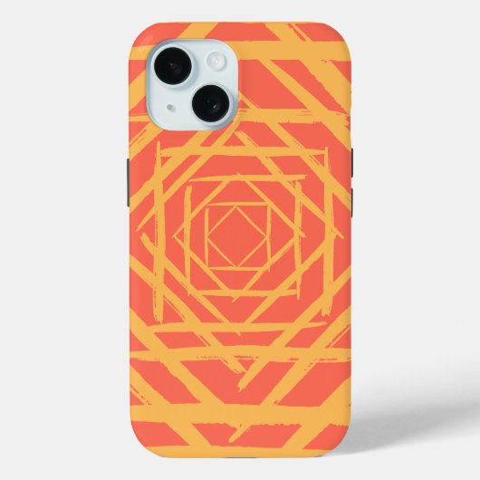 Verfkwast in vierkanten Case-Mate iPhone case (Achterkant)
