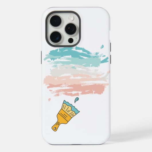 verfkwast iPhone hoesje (Achterkant)