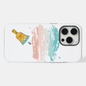 verfkwast iPhone hoesje (Achterkant horizontaal)