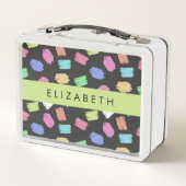 verfkwast, kleurrijke penseelstreken, Jouw naam (Achterkant)