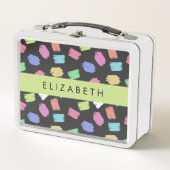 verfkwast, kleurrijke penseelstreken, Jouw naam (Voorkant)