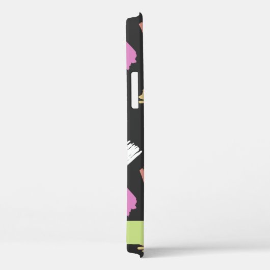 verfkwast, kleurrijke penseelstreken, Jouw naam Case-Mate iPhone Case (Achterkant / Rechts)