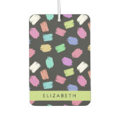 verfkwast, kleurrijke penseelstreken, Jouw naam Luchtverfrisser (Voorkant)