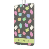 verfkwast, kleurrijke penseelstreken, Jouw naam Luchtverfrisser (Links)