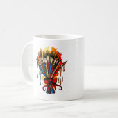 verfkwast koffiemok (Voorkant links)