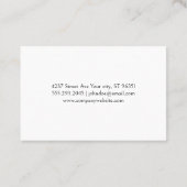 Verfkwast Logo | Creatieve Artistieke Visitekaartje (Achterkant)