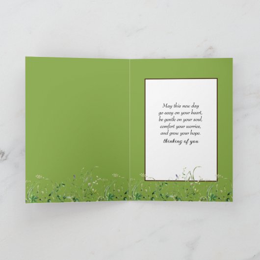 verfkwast met wilde bloemen kaart (Binnen)