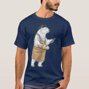 Verfkwast Schilderen IJsbeer Schilder Kwast T-shirt