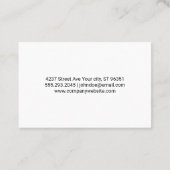 Verfkwasten Logo | Artistiek Visitekaartje (Achterkant)