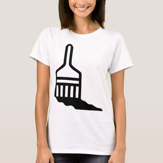 Verfkwastpictogram T-shirt (Voorkant)