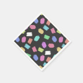 Verfkwaststreken, Kleurrijke Kwaststreken Servet (Hoek)