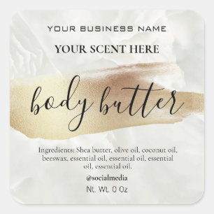 Verflijn Gouden Marmeren Lichaam Butter Labels