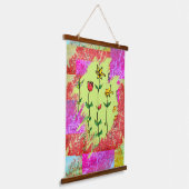 Verfmonster Bloemstuk Hangend Wandkleed (Gebogen)