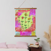 Verfmonster Bloemstuk Hangend Wandkleed (Slaapkamer)