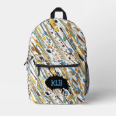 verfmotregen bedrukte rugzak (Voorkant)