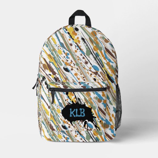 verfmotregen bedrukte rugzak (Voorkant)