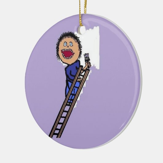 verfmuur keramisch ornament (Links)