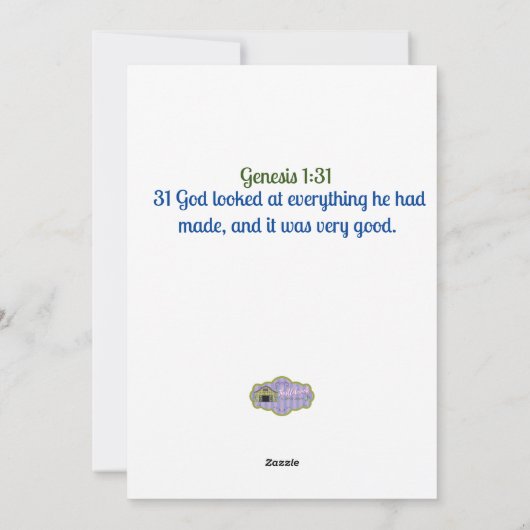 verfpaard, kunstenaarspallet, winter feestdagenkaart (Achterkant)