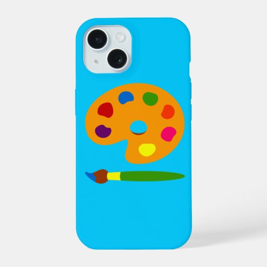 Verfpalet iPhone 15 Case (Achterkant)