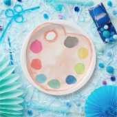 Verfpaletkunstschilderkunst bord (Feest)