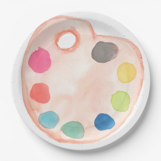 Verfpaletkunstschilderkunst bord (Voorkant)