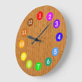 Verfpaletregenboogkleuren Grote klok (Hoek)