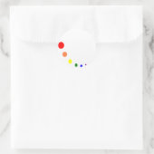 verfpallet ronde sticker (Tas)