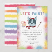 Verfpartij | Art Birthday Party Kaart (Voorkant / Achterkant)